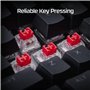 HyperX Alloy Rise 75 Wireless – Clavier de Jeu mécanique 75% remplaçable à Chaud, PC, rétroéclairage jusqu'à 80 Heures, Double s