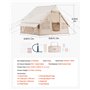 VEVOR Tentes gonflables pour camping, installation facile, tente de camping gonflable avec pompe à main, tente de glamping 4 sai
