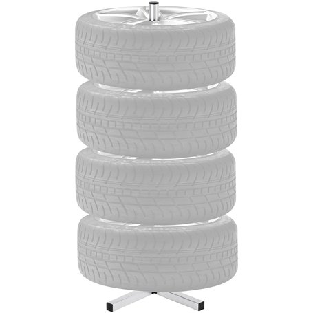 VEVOR Support de Rangement pour Pneus Capacité 4 Pneus