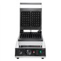 VEVOR Gaufrier Commercial 2000 W, Appareil à Gaufres Belges Rectangulaires Capacité 2PCs, en Acier Inoxydable, Antiadhésif, avec