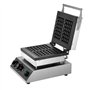VEVOR Gaufrier Commercial 2000 W, Appareil à Gaufres Belges Rectangulaires Capacité 2PCs, en Acier Inoxydable, Antiadhésif, avec