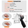 VEVOR Couteau à Kebab Électrique sans Fil 80 W, Trancheuse à Viande Turc Shawarma Döner Kebab Commerciale en Inox, avec 2 Lames 