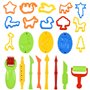kissral 26pcs Accessoires Pate a Modeler Moule pour Pâte Play Doh Pate à Modeler Accessoires pour Pate a Modeler Play-Doh Convie