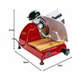 Berkel Red Line 250 Trancheuse professionnelle avec planche à découper 100 % faite main Rouge