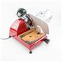 Berkel Red Line 250 Trancheuse professionnelle avec planche à découper 100 % faite main Rouge