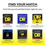 DR String DDT-65 Drop Down Tuning Jeu de cordes pour guitare basse