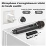 Talomen Microphone sans fil professionnel,système de dual microphone à 2.4 GHz Karaoké Dynamique Rechargeable avec Récepteur,160