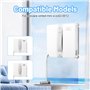 10 Pièces pour Ecovacs Winbot Mini Serpillère Rechange Kit, Microfibre Lingette Robot Lave Vitre pour Ecovacs Winbot Mini, W-CC0