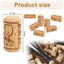 LPAMABA 100 PCS Bouchon de Vin Liege Bouchon de Vin Réutilisable Bouchon de Bouteille de Vin en Bois Bouchons en Liège pour Bout
