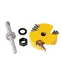 Gasea 8mm Jeu de Forets de Toupie à 3 Ailes Réglables Router à Rainure Bits Fraise à Bois Mèche de Menuiserie Routeur T Forme Av