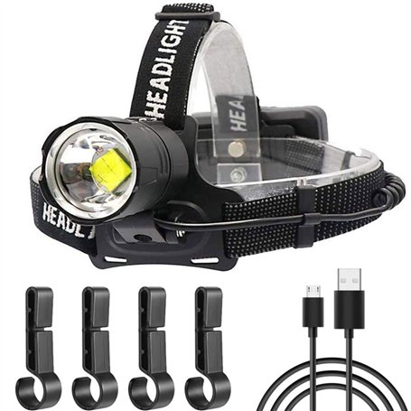 WholeFire Lampe Frontale LED Super Brillante 20000 Lumens