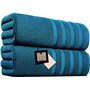 Lot de 2 draps de bain extra larges (100 x 200 cm
