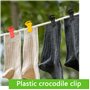 Lithyc 60 PièCes Pinces Chaussettes - Pince A Linge Chaussette - Pince Chaussettes pour Machine à Laver,Mini Pinces à Linge avec