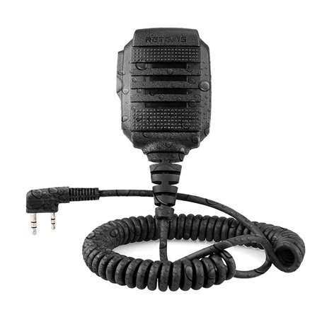Retevis RS114 Talkie Walkie Haut-Parleur Microphone IP54 Étanche 2 Pin Compatible avec Talkies Walkies RT24 RT27 RT3S RT5R RT81