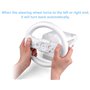 OSTENT Support de volant de jeu multi-angle Racing Compatible pour Nintendo Wii Console Controller Couleur Blanc