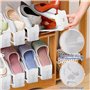 LPAOIS Lot de 10 Support à Chaussures Réglables,Empiler Les Chaussures,Organiseur de Chaussures,Economie d'Espace à Chaussures S
