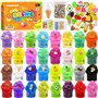 FAMKEEP Kit Slime Fluffy pour Enfants 32 pcs Mini Slime kit Crystal Slime