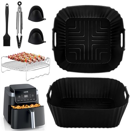 BUOAZR 2 Paquet Moule Silicone Air Fryer pour Moulinex Friteuse à air