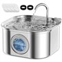 AQXONG 3.2L Fontaine à Eau pour Animaux de Compagnie en Acier Inoxydable