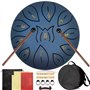 Purpledi Steel Tongue Drum à 6 Pouces 11 Tons C Key Percussion Steel Drum Kit