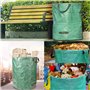 GUHAOOL Sacs de Jardin 4x272L,Sac de Déchets de Jardin en Polypropylène Extrêmement Robuste (PP),Pliables et Réutilisables,étanc
