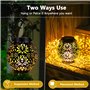 BGIUSQF Lanterne Solaire Exterieur 2 Pièces Lanterne Solaire Exterieur Jardin LED Decorative Lampe Solaire Exterieur Suspendre/ 