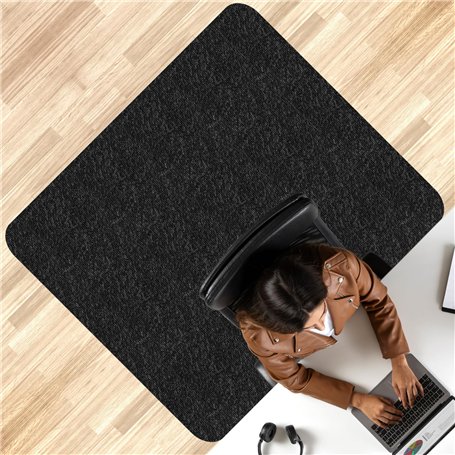 EUZLABBY 105×120cm Tapis Chaise de Bureau