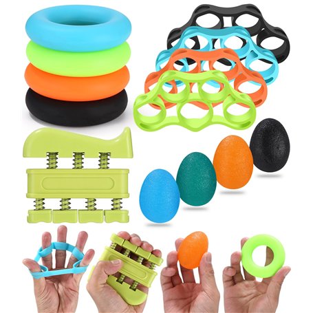 Lot de 13 Hand Grip Musculation Avant Bras