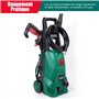 HYCHIKA Nettoyeur Haute Pression, 110 Bar Max. 410 l/h Débit 1500W Lave-auto Portable avec Réservoir Mousse, Tuyau 5m Câble 5m, 