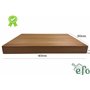efo Grande Planche à Découper Rustique en Bois Dur pour le Service et la Découpe– Grosse Bloc à Découper - Taille 40x30x4cm