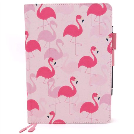 Protège Carnet De Santé Pour Bébé Fille – Motif Cigognes – Format A5 15x21 cm – Rabats Pour Ranger Les Ordonnances