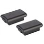 Lot de 2 boîtiers de batterie pour manette de jeu Xbox 360 sans fil - Ajustement parfait - Stable et durable - Noir