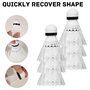 XIZAO Lot de 6 volants de badminton en nylon solides et durables - En plastique - Pour l'entraînement en intérieur et en extérie