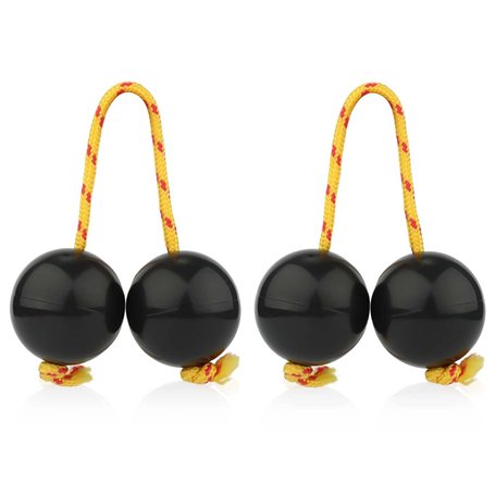 Lot de 2 paires de shakers Kashaka Aslatua - Instrument rythmique - Percussion à la main - Instruments de musique traditionnels