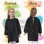 Fumanduo Blouse Peinture Enfant, Tablier Peinture Enfant 7-12 Ans, Tablier Artisanal Enfants avec Manches et 3 Stickers Enfants 