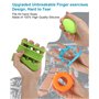 Jissta Lot de 10 Hand Grip Musculation Avant Bras,Renforceur de Doigt Exerciseur à la Main Exerciseur de Doigt à Ressort,Poignet