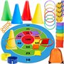 Lubibi 8-in-1 Ensemble de Jeu de Lancer d'Anneau pour Enfants