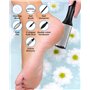 Rapeuse Pieds Electrique, Rechargeable Anti-Callosités, Ponceuse Pieds Râpe pieds IPX7, Gratte Lime Soin Callosité Gommages Pied