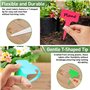 Lot de 160 étiquettes pour plantes en plastique de qualité supérieure – 100 blanches + 60 x multicolores, étiquettes pour plante