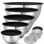 KUOGAS Lot de 5 Saladiers Avec Couvercle
