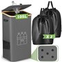 POFIBO 105L Collecteur de Bouteilles avec Couvercle