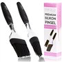 Pinceau à pâtisserie MoNiRo en set de 2 avec brosse en silicone – pinceau de rôtisserie haute qualité – pinceau de cuisine pour 