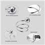 SWETON Porte Sèche Cheveux Mural, Rangement/Support de Sèche-Cheveux en 304 Acier Inoxydable, Accessoires pour Salle de Bain