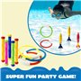 JOYIN 18 Pcs Jouets de Plongée Jouets de Natation Piscine Jeux de Piscine Jouet Anneaux Plongée sous-Marine Bâtons de Plongée et