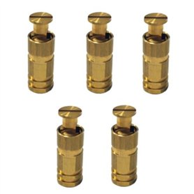 Piton Douille Escamotable - pour Fixation bâche Couverture de Piscine sur Plage béton ou dallage - Alu/INOX - Lot de 5 pièces -