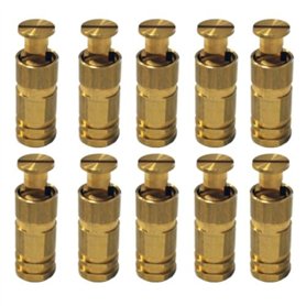 Piton Douille Escamotable - pour Fixation bâche Couverture de Piscine sur Plage béton ou dallage - Alu/INOX - Lot de 10 pièces -