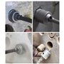 Jeu de Scie Cloche Beton avec 350 mm est SDS Plus Poignée Barre de Connexion avec 30 40 50 mm Trepans pour Beton pour Percer Des