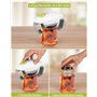 LEAZZLE Ouvre-bocal électrique - gadget de cuisine solide et robuste pour bocaux scellés - ouvre-bocal automatique mains libres 