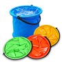 4 seaux Pliables pour Adulte - 2 l - Petit Seau coloré - Multifonctionnel - pour Le Camping