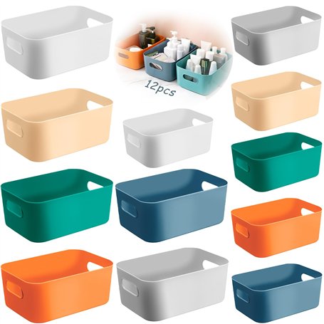 ZLPBAO 12pcs Panier de Rangement en Plastique